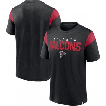 Men's Atlanta Falcons Black Red Home Stretch Team T-Shirt