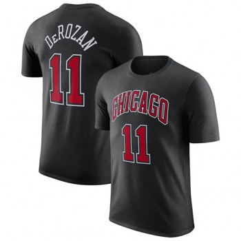 Men's Chicago Bulls #11 DeMar DeRozan Red 2022-23 Statement Edition Name & Number T-Shirt