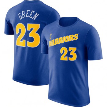 Men's Golden State Warriors #23 Draymond Green Blue 2022-23 Name & Number T-Shirt